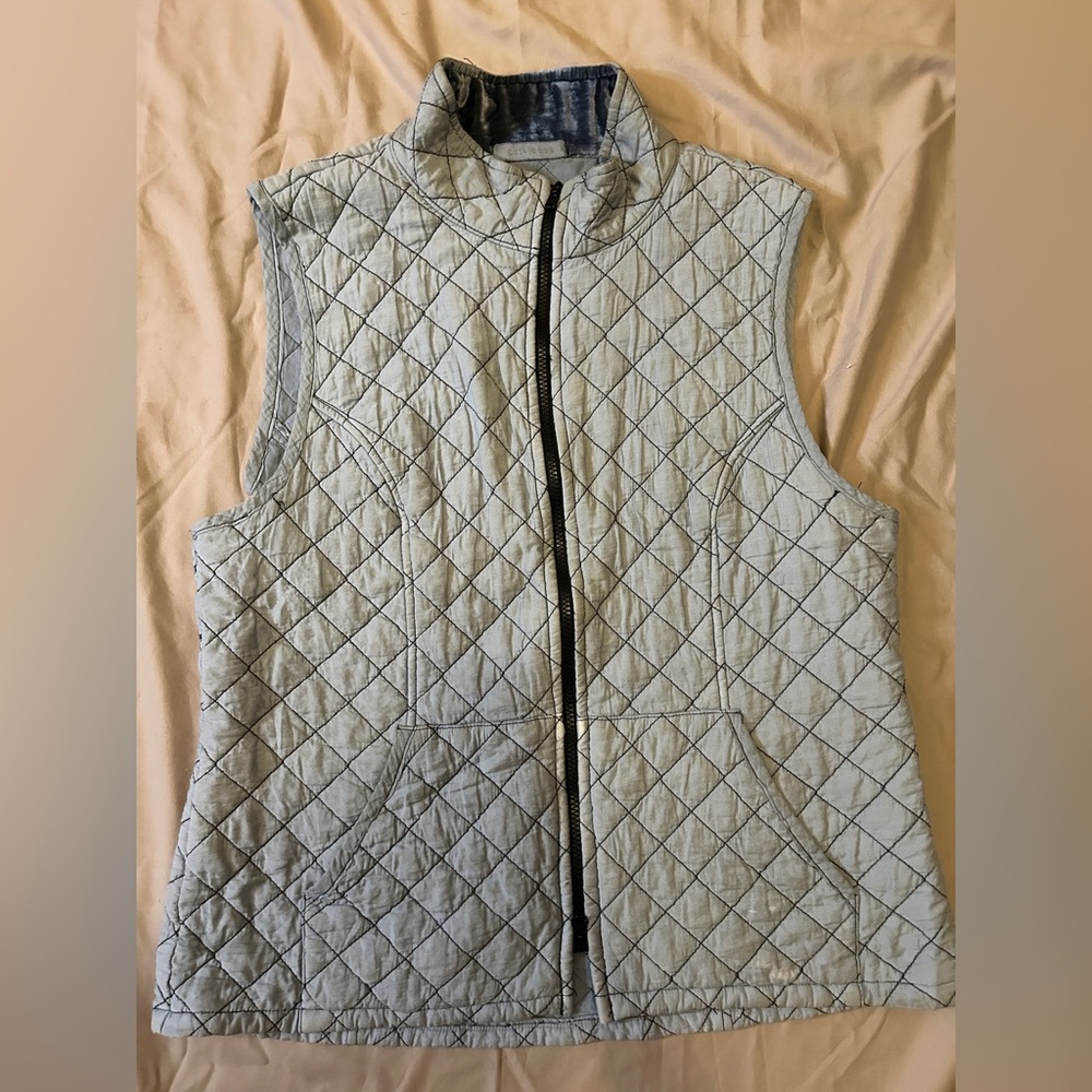 Cut Loose light blue Quilted Vest XL